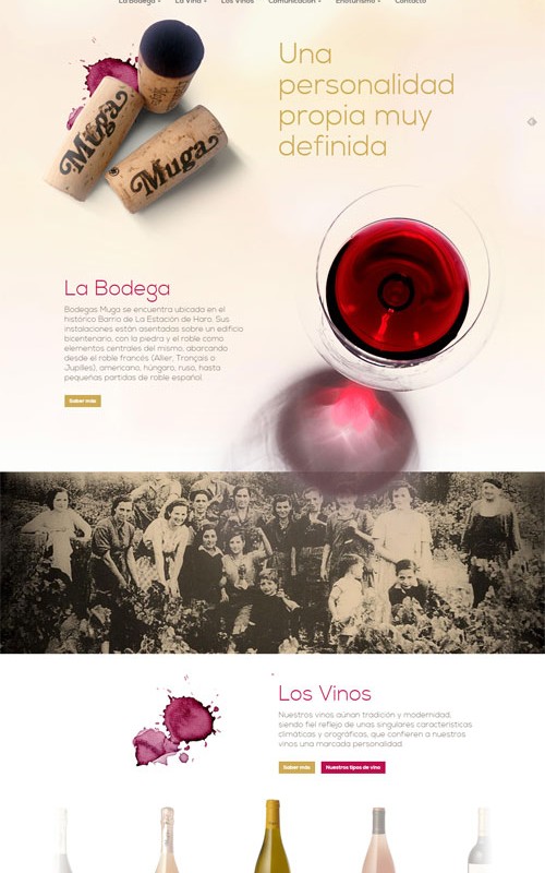 Diseño de páginas web: el nuevo sitio de Bodegas Muga