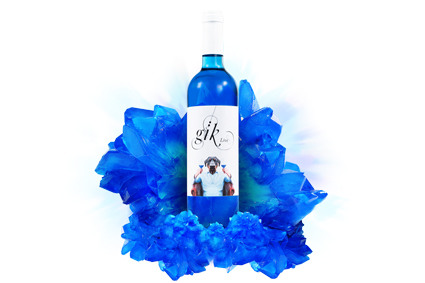 ¿Vino azul? Eso sí es creativo